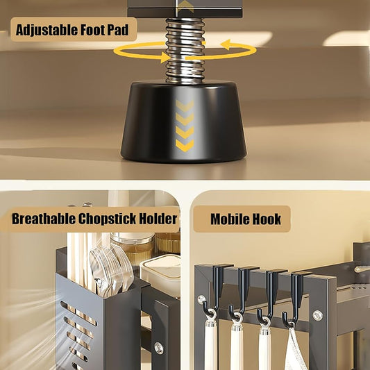 ChefEase Large Countertop Spice Rack Organizer