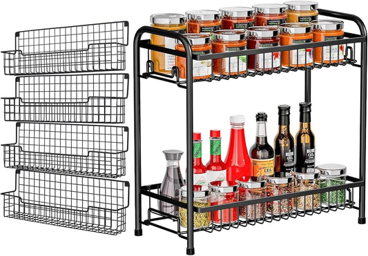 Spice Rack - Sturdy Metal Organizer